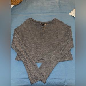 Ribbed Long Sleeve Crop Top